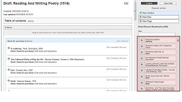 Adding & removing bookmarks