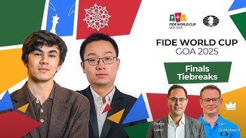 Chess ♟ | FIDE World Cup 2025 | Finals | Tiebreaks | 🇺🇿 Javokhir Sindarov – Wei Yi 🇨🇳