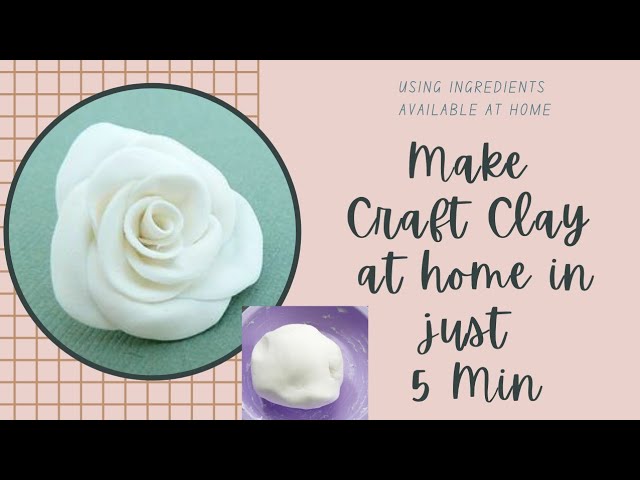 How to make flexible moldable cold porcelain modeling clay 