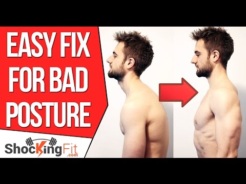 How to Fix Bad Posture - Simple Exercise To Prevent Rounded Shoulders