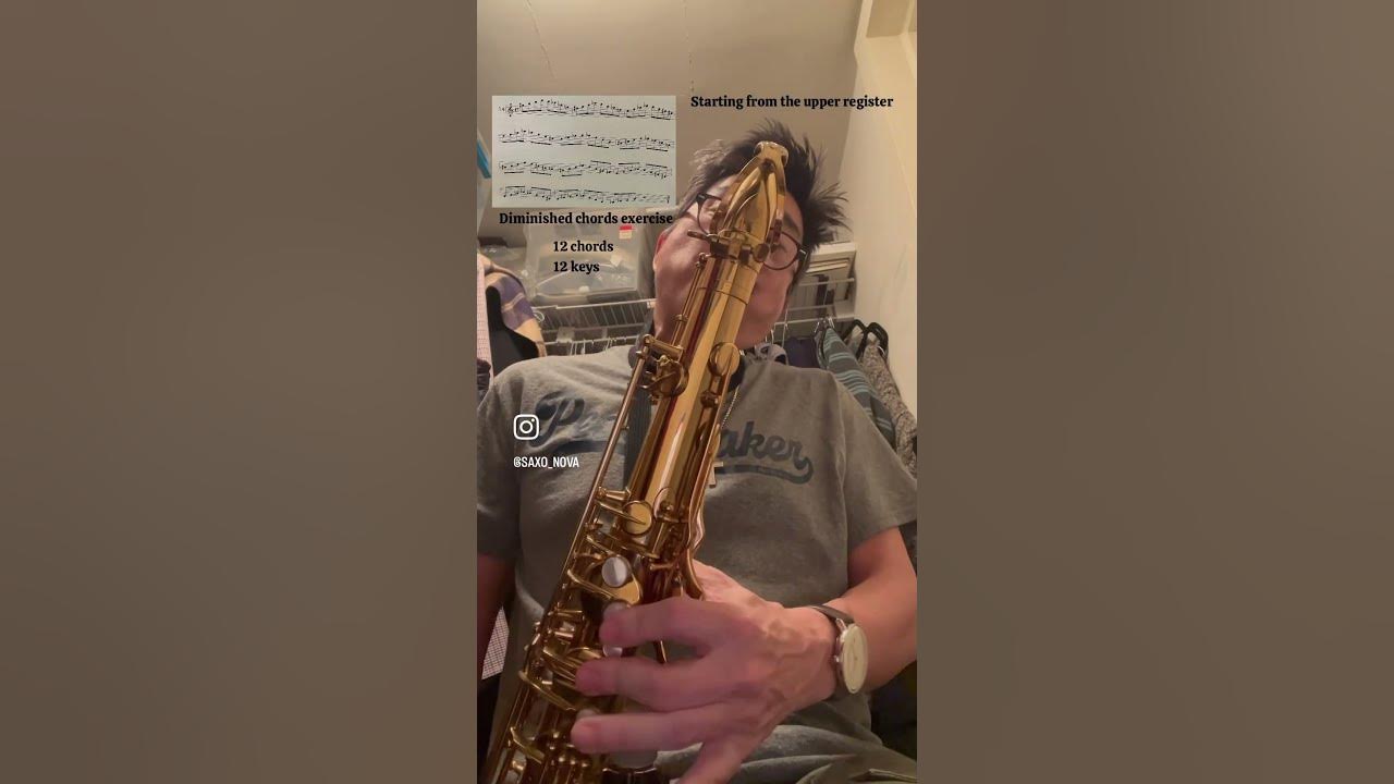 Diminished Chord Exercise Covering All 12 keys Starting from the Upper