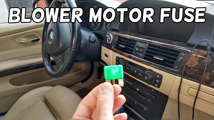 HEATER BLOWER MOTOR FUSE LOCATION AND REPLACEMENT BMW E90 E91 E92 E93