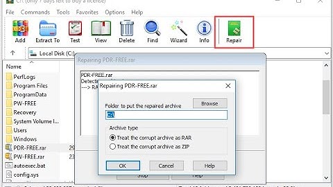 How to Add Recovery 5 per and Repair Your Rar File With Winrar