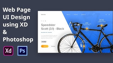 UBIKE Webpage UI Design - Speed Art (Using Photoshop & XD)