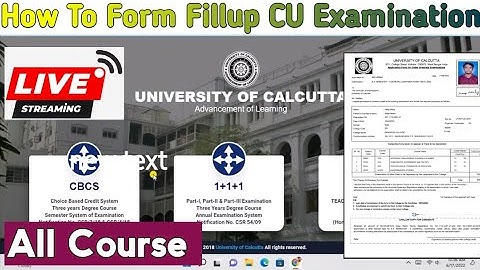 How To Form Fillup CU Examination For All Courses || University Of Calcutta || 2022 || Semester