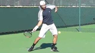 Fernando Gonzales Forehand and Backhand in Slow Motion (300 fps)