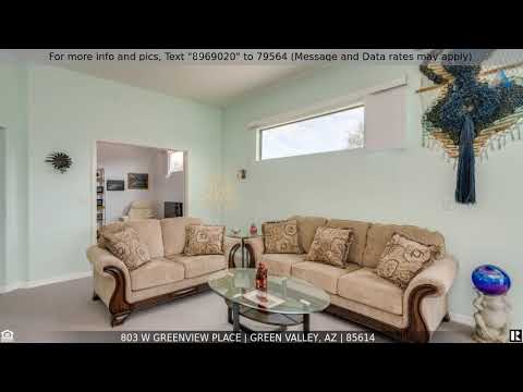 803 W Greenview Place, Green Valley, AZ home video tour