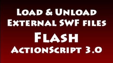 Load Unload Multiple External SWF files Tutorial in Flash ActionScript 3.0 CS3 CS4 CS5.5