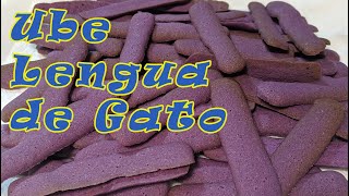 Ube Lengua de Gato
