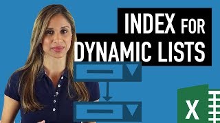 create dynamic drop-down lists based on numbers using index (without match) in excel