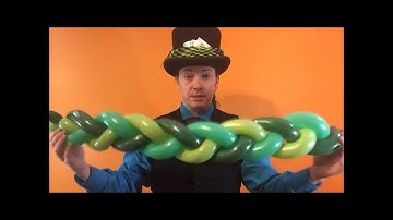 Balloon Twisting Lesson Tutorial #38 Three Balloon Braid