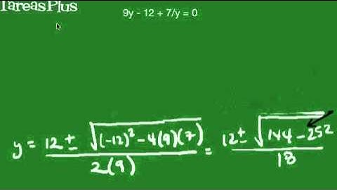 Solución ecuación cuadrática con raíces complejas conjugadas