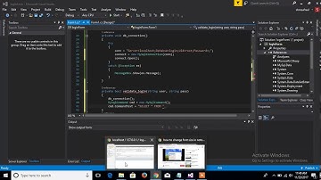 login coding in C# for phpMyAdmin 4