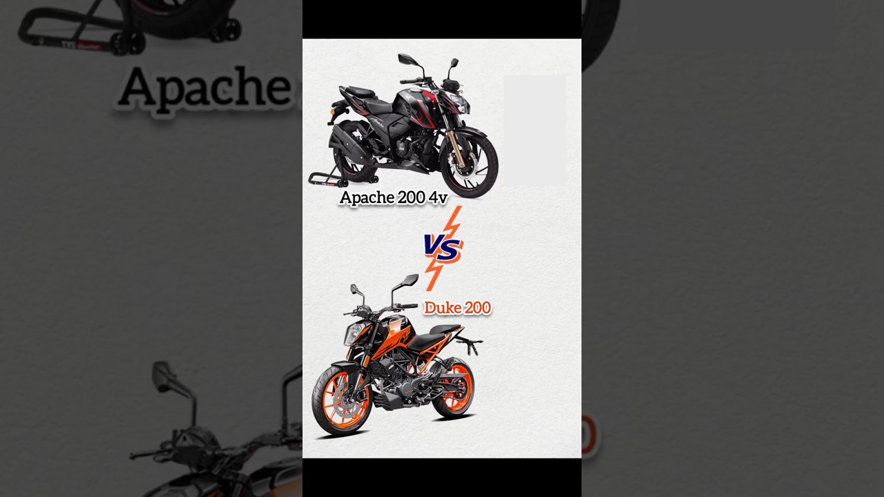 KTM Duke 200 Vs Apache 200 