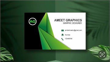 visiting card creative design #graphicdesign #coreldraw #visiting #visitingcarddesign