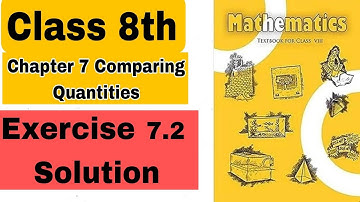 Class 8 Chapter 7 Comparing Quantities Exercise 7.2| NCERT CBSE RBSE #class8maths #cbse #rbse #ncert