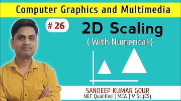 2D scaling in computer graphics with numerical