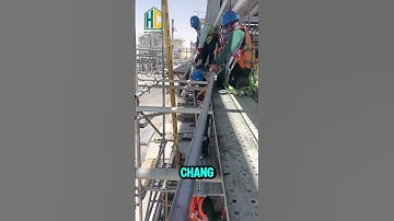 Người công nhân vất vả làm trên giàn giáo cao #nhalapghep #côngnhân #xâydựng