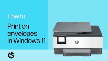 How to print on envelopes from Word in Windows 11 | Product Category | HP Support