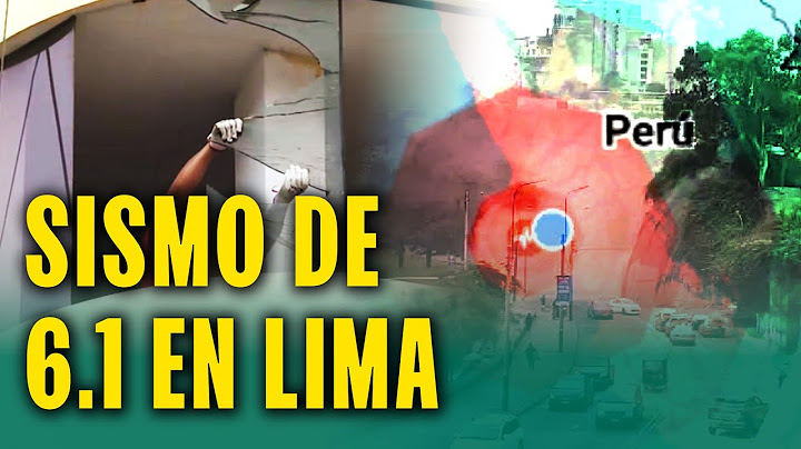 FUERTE SISMO CAUSA DERRUMBES EN LIMA