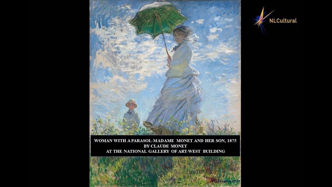 クロード・モネ「Woman with a Parasol-Madame Mone Woman with a Parasol – Madame Monet and Her Son - Wikipedia