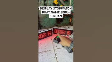 Timer Stopwatch Game Kuis dengan Tombol Besar #endiled #endiledproject #stopwatch #arduinoproject