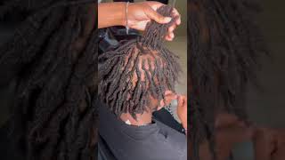 Free retwist Part 2 #locretwist #locmaintenance #damagedhairrepair