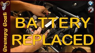 Battery Replaced - Installation of the Yuasa GYZ16H AGM Battery