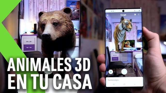 Tigres, tiburones y otros animales en 3D con realidad aumentada: cómo se  hace, qué animales hay