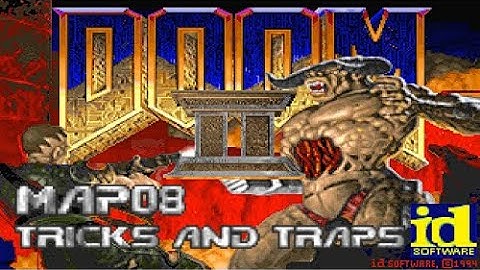 Doom II: Hell on Earth - Map08: Tricks and Traps (100%) [DOSBox]