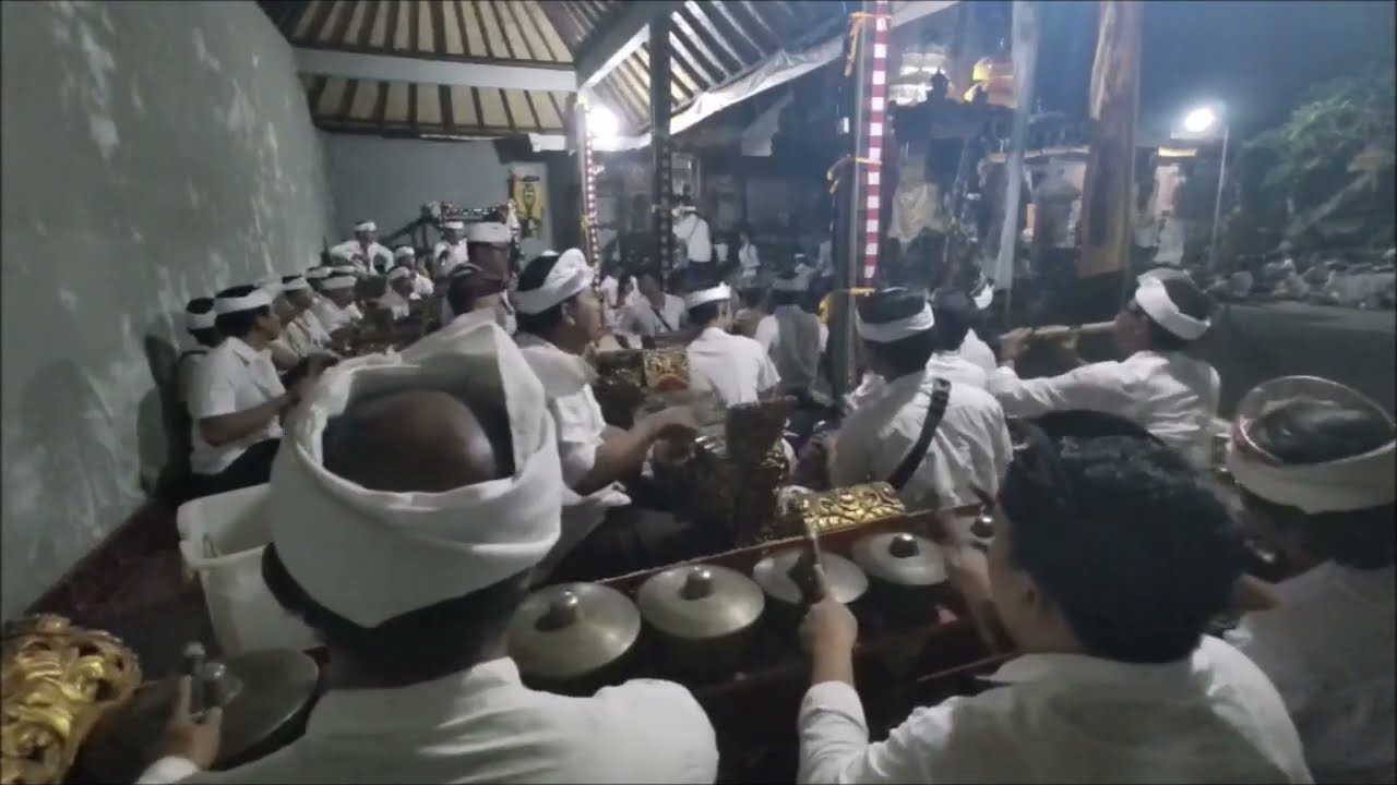 Tabuh Pat Gari - Reong Cam Ngayah di Pura Dalem Selat Belega, Blahbatuh