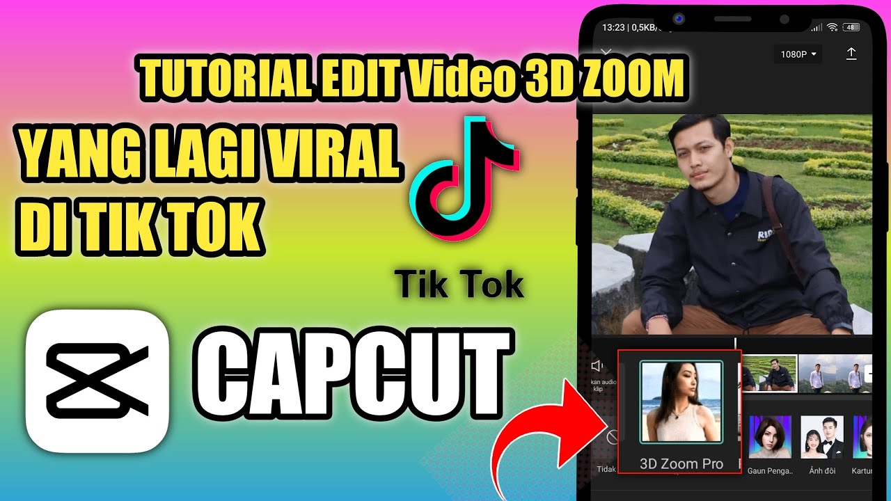 Tutorial Edit Video Foto 3D Zoom Viral di Tik Tok Pakai Aplikasi Capcut ...