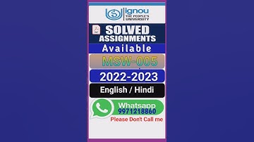 MSW - 005 ||  Social Work Practicum and Supervision | Solved Assignment available 997121860