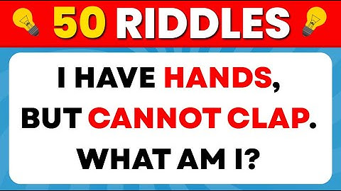 Only a Genius Can Solve These 50 Riddles 🧠✅ Brain Teasers & Riddle Quiz 🧩