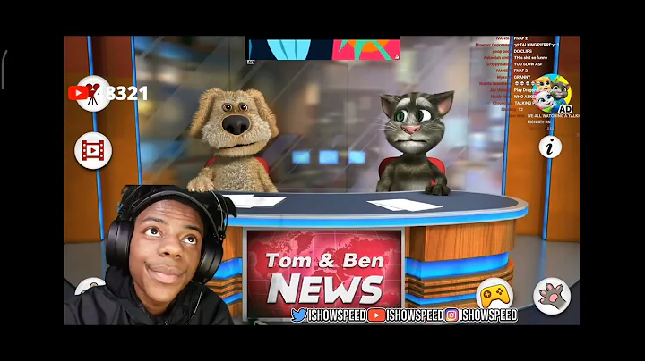 IShowSpeed plays my talking tom and Hank and breaks his camera