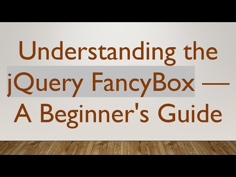 Understanding the jQuery