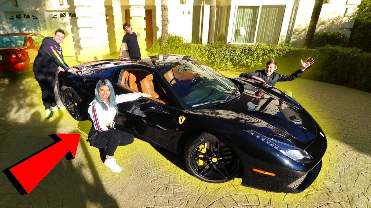 Last To Remove Hand Wins A Ferrari Challenge!! | Sam Golbach