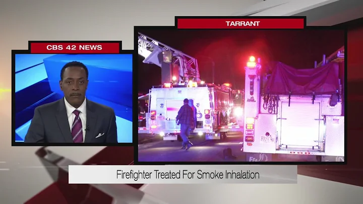 Firefighter treated for smoke inhalation
