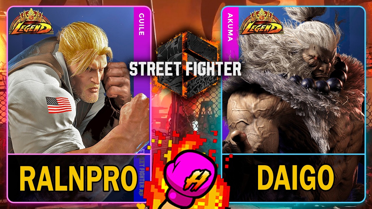 SF6 RalnPrO (GUILE) VS Daigo (AKUMA)🥊Street Fighter 6🥊スト6🥊4K 60ᶠᵖˢ