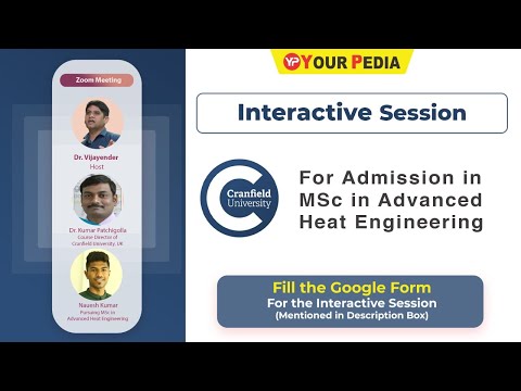 Interaction with Cranfield Student Naresh pursuing MS Advanced Heat Engg. Cranfield University UK