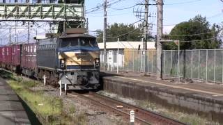 JR貨物 5097レ EF66 33牽引 コンテナ貨物列車