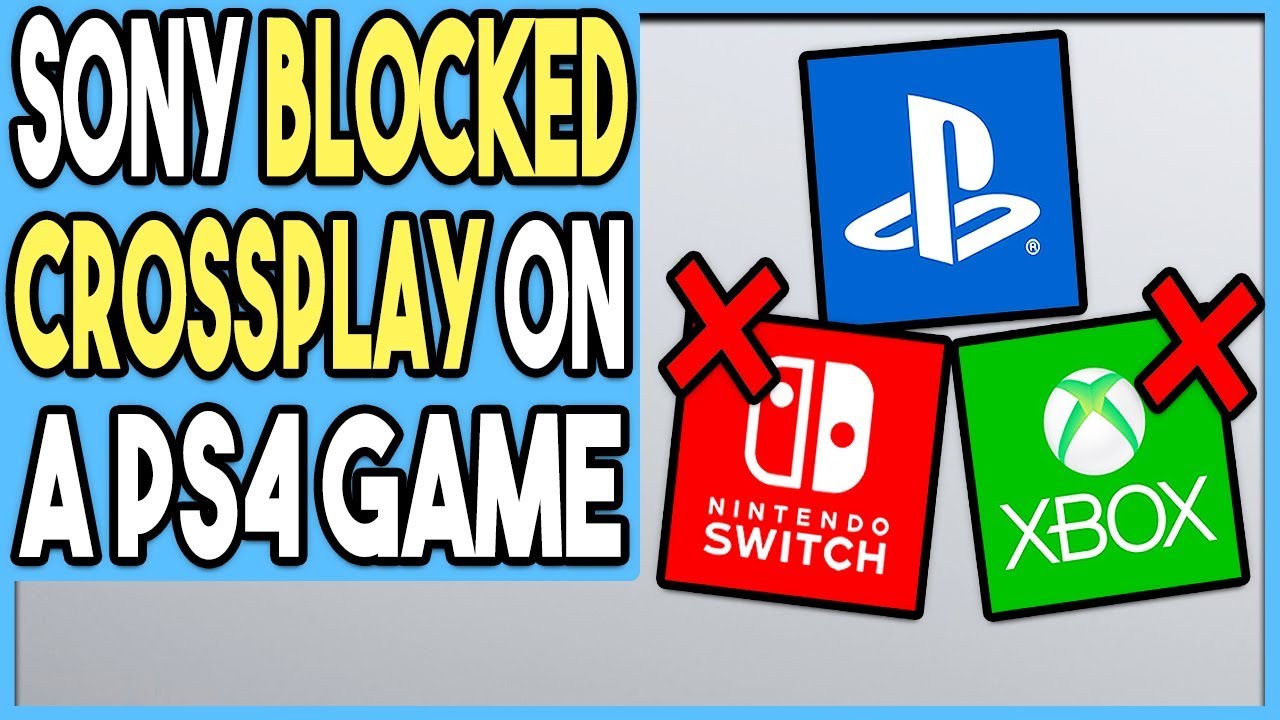 SONY BLOCKED CROSSPLAY ON A PS4 GAME! YouTube