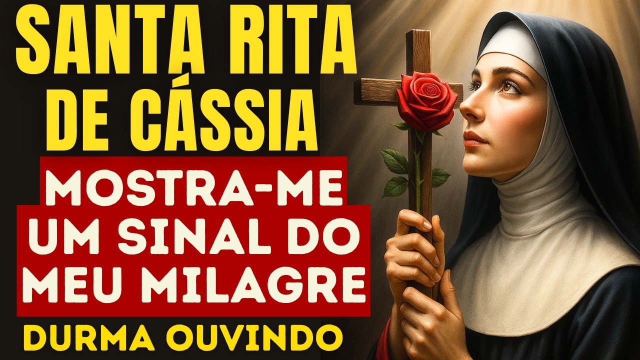 ANTES DE DORMIR REZE A SANTA RITA E ESPERE UM SINAL DO SEU MILAGRE HOJE NESSA NOITE