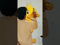 Drawing cartoon baby duck