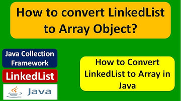 How to convert LinkedList to Array Object? | Java Collection Framework