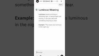 Luminous Meaning