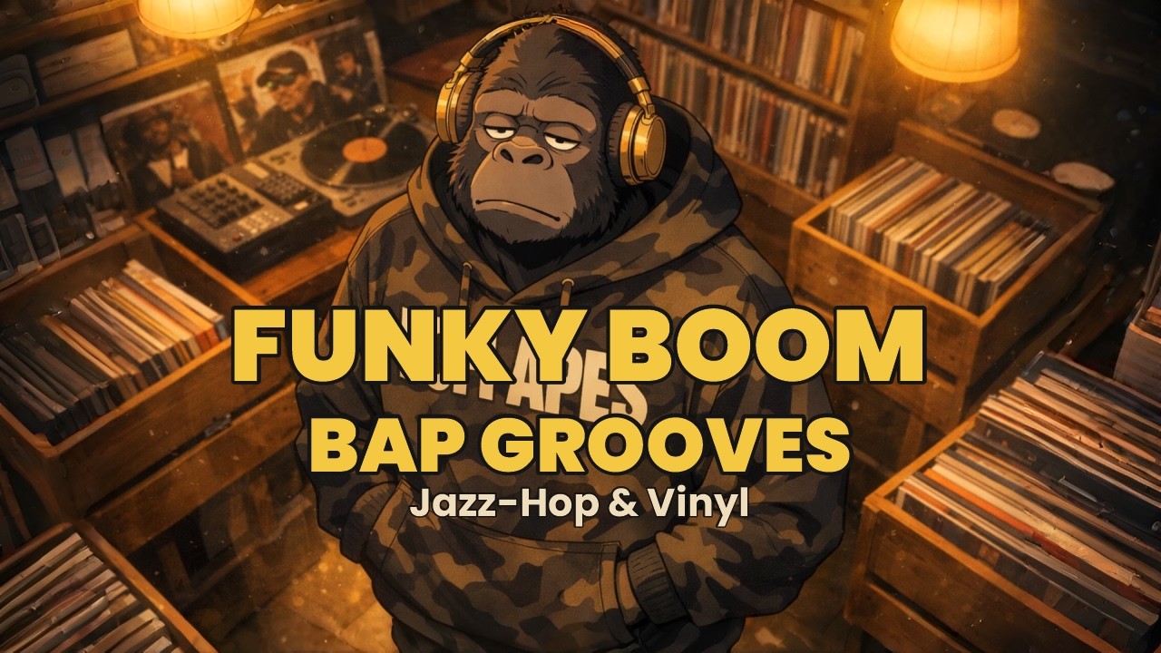 🐒 Funky Boom Bap Grooves | 90s Hip-Hop, Jazz-Hop & Vinyl Vibes