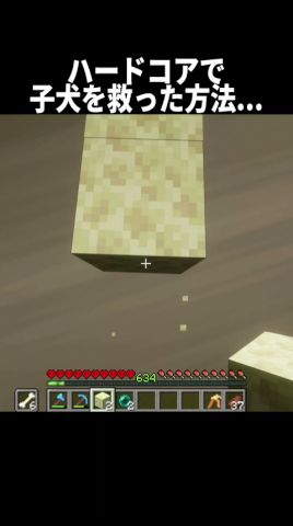 ハードコアで子犬を救った方法... #shorts #マインクラフト#マイクラ