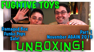 UNBOXING! Fugitive Toys Damaged Box Pop Figure Sale Part 1 -  Funko Pops November AGAIN 2016