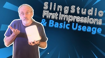 Slingstudio first impressions and basic usage